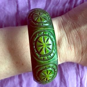 Green positive energy bangle